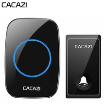 CACAZI No Battery Required Wireless Doorbell Self-powered Waterproof Intelligent Home Door ring Bell US EU UK Plug 58 Chimes цена CACAZI No Battery Required Wireless Doorbell Self-powered Waterproof Intelligent Home Door ring Bell US EU UK Plug 58 Chimes цены онлайн