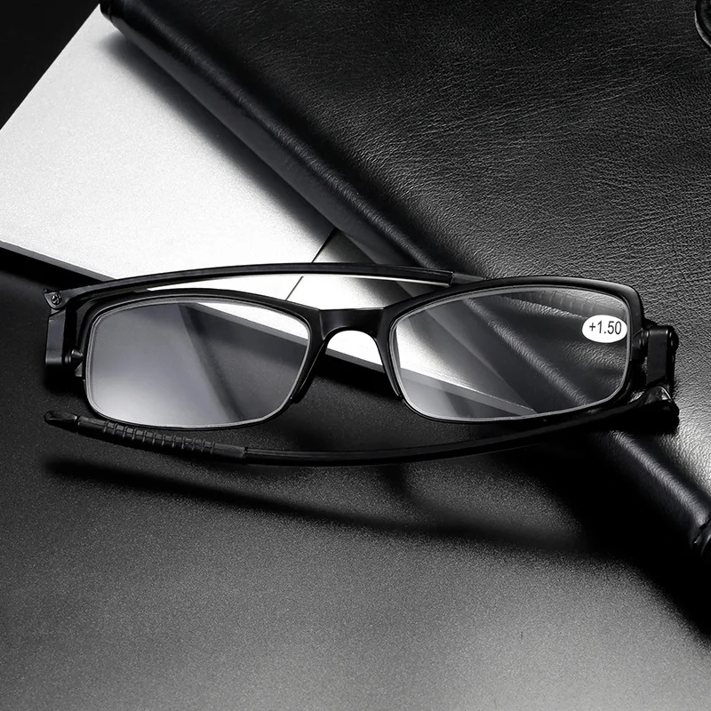 Ultralight 360 Degree Rotation Folding Reading Glasses Men Women PC