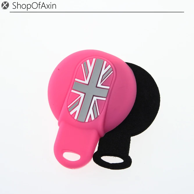 

Smart Remote Key Fob Silicone Case Cover Pink Union Jack For MINI COOPER F56 F55 F54
