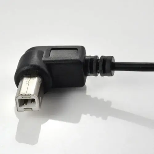 Кабель для принтера с прямым углом от USB A Male к B спиральный кабель 5 футов|printer cable|usb