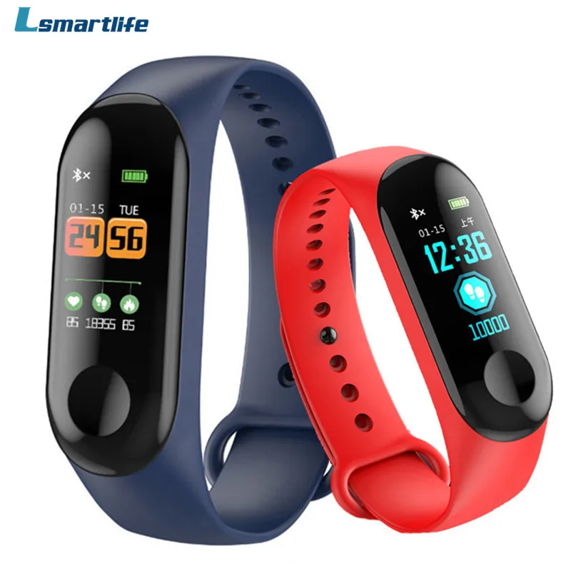 

Smart Bracelet M3C Heart Rate Blood Pressure Monitor Pulse Wristband Fitness OLED Tracker Watch For Iphone Xiaomi PK mi band 3