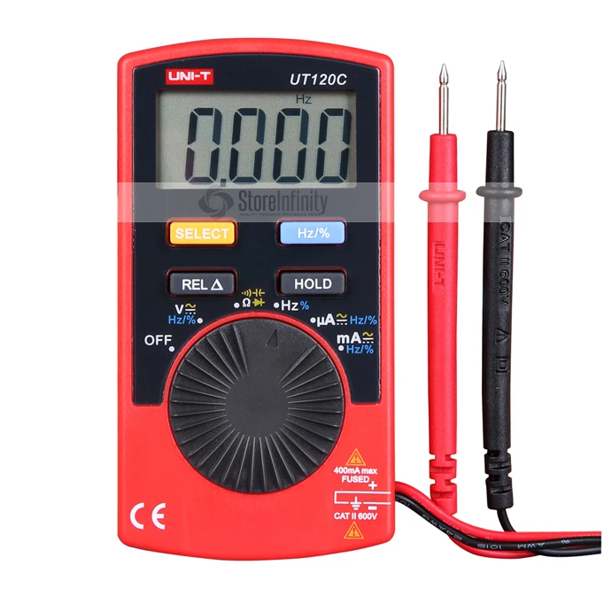

UNI-T UT120C Super Slim Pocket Handheld Digital Multimeters DC/AC Amp Tester