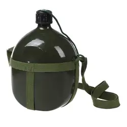 Походный 2,5л емкость Военная фляга чайник армейский зеленый с плечевым ремнем