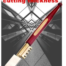 Doersupp портативный стеклорез самосмазывающийся карбид лезвие колеса алмазный наконечник стеклорез деревянная ручка ножа инструмент