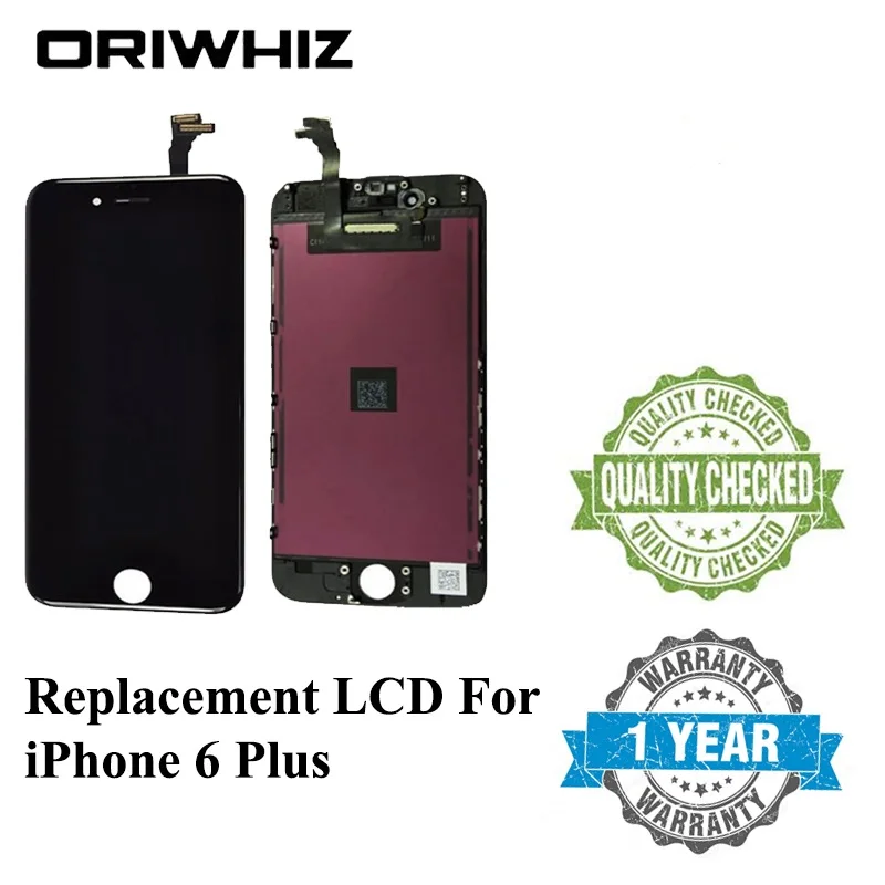 

10PCS/LOT ORIWHIZ Grade A++ LCD Display For iPhone 6 plus Touch Screen Digitizer Cold Press Frame Assembly Not for iPhone 5S LCD