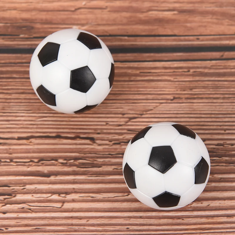 Новинка, 2 шт, черный и белый цвет, 32 мм, смоляные футбольные мячи, настольные футбольные мячи, детские футбольные мячи