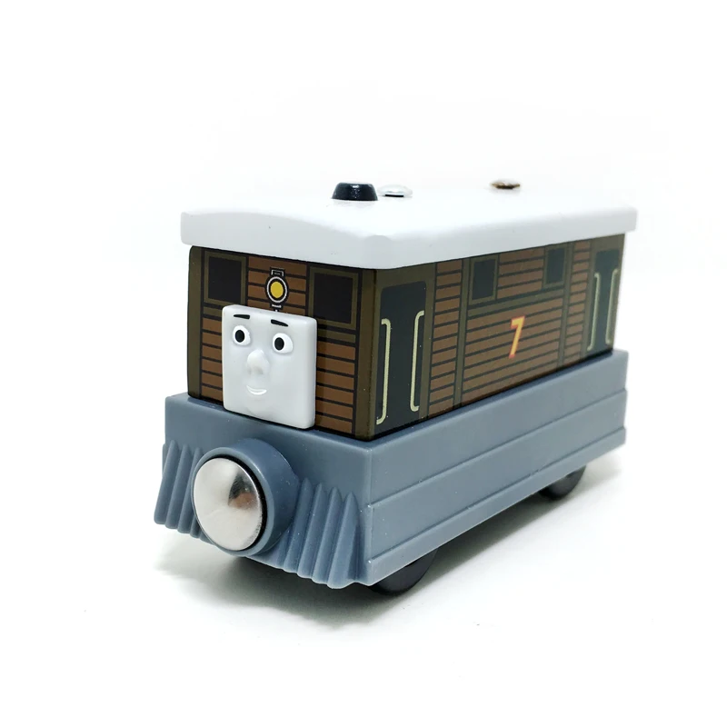 

free shipping TOBI No. 7 Original Thomas & Friends Wooden Magnetic Railway Model Engine Track Boy / Baby Toys Christmas Gift