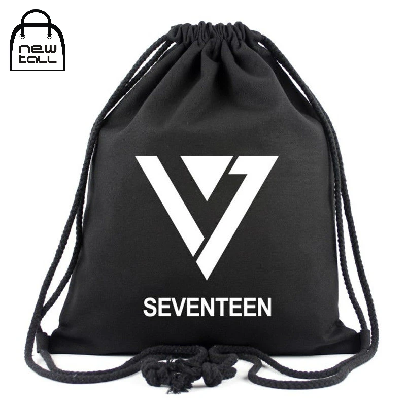 Newtall New Korea KPOP SEVENTEEN 17 Canvas Traveling Backpack Man