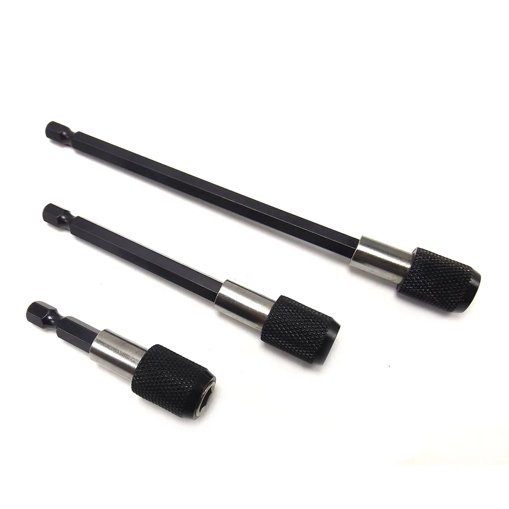 

1PC Magnetic 1/4" Hex Shank Quick Release Screwdriver Extension Bit Holder Connection Rod Adapter Sleeve 60mm/100mm/150mm