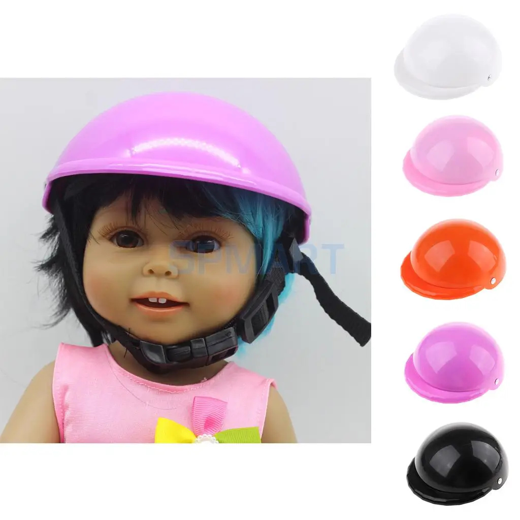 Куклы Мода на велосипеде/скейтборд Регулируемый защитный шлем для 18 дюймовая кукла