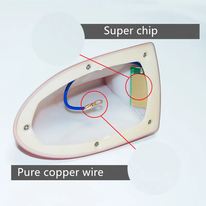 Супер акульих плавников антенна автомобиля радио пианино краска сильный сигнал для hyundai IX35 Santafe Tucson Veracruz автомобильные аксессуары