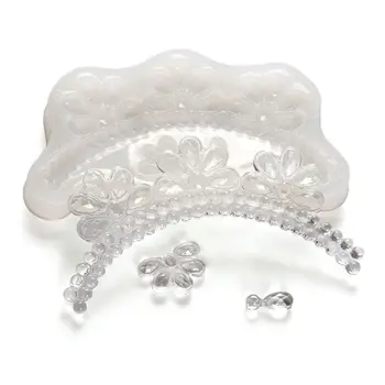 

Slilcone UV Resin Mold Pearl Queen Crown Hairband DIY Mold Jewelry Making Tools