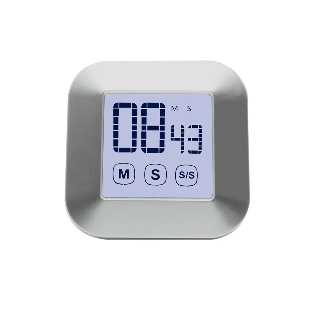 

LCD Digital Touch Screen Kitchen Timer Practical Cooking Timer Countdown UP Alarm Clock Kitchen Gadgets Cooking Tools Z0606#G30