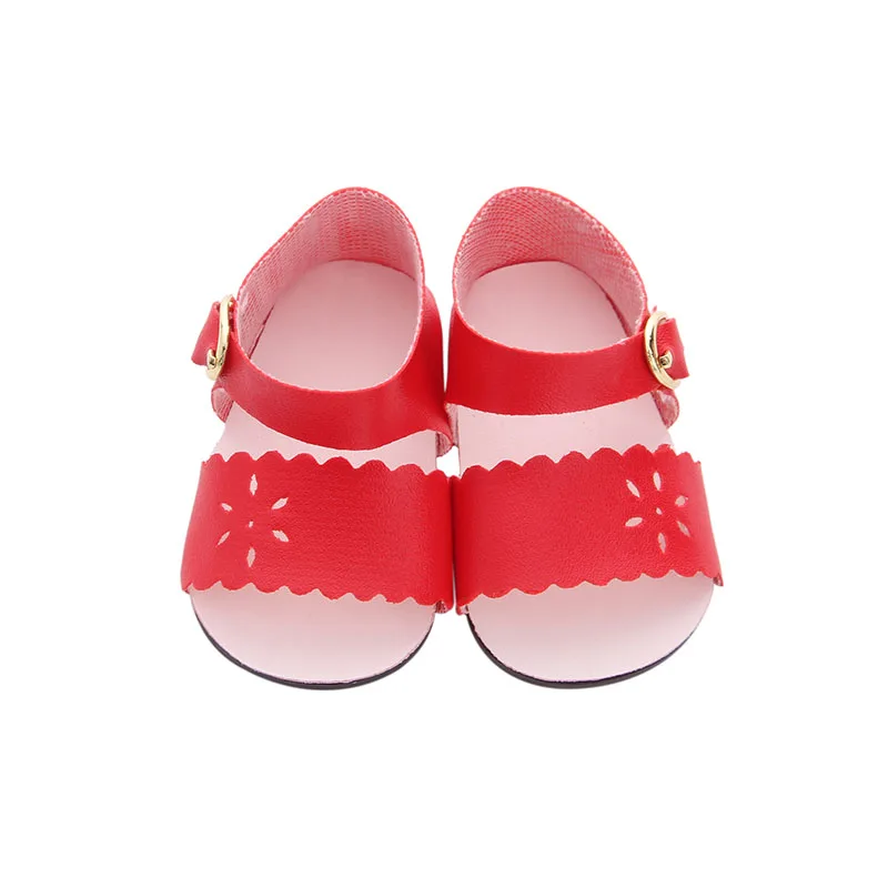Кукольные сандалии летние 4 цвета обувь сандалии для 18 дюймов американская кукла и 43 см кукла для нашего поколения Игрушки для маленьких девочек - Цвет: n1601