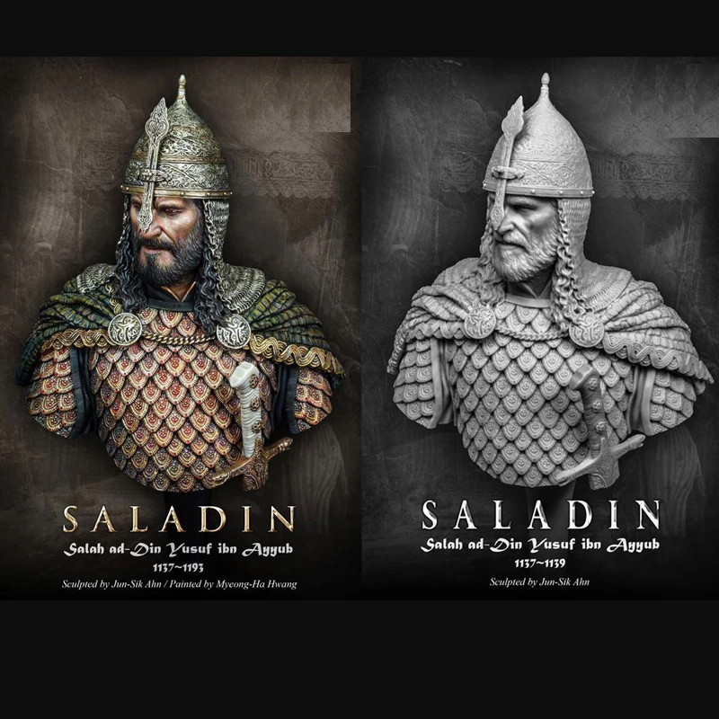 Фигура из полимера SALADIN 1/10 грудь GK тема для ролевых игр без покрытия цвета|figure