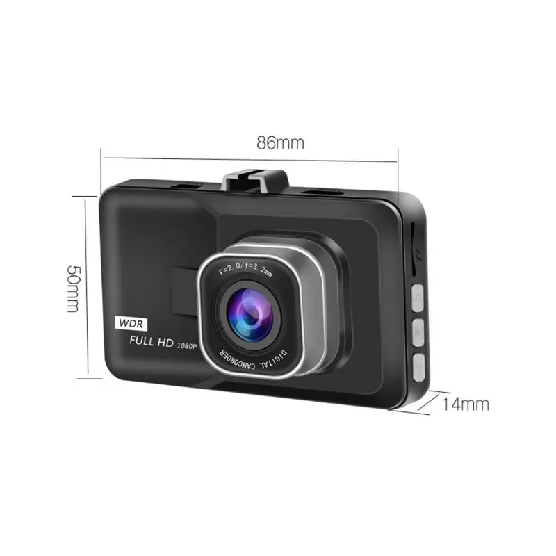 Автомобильный видеорегистратор Full HD 3 дюйма 1080P угол обзора 150 градусов ночное
