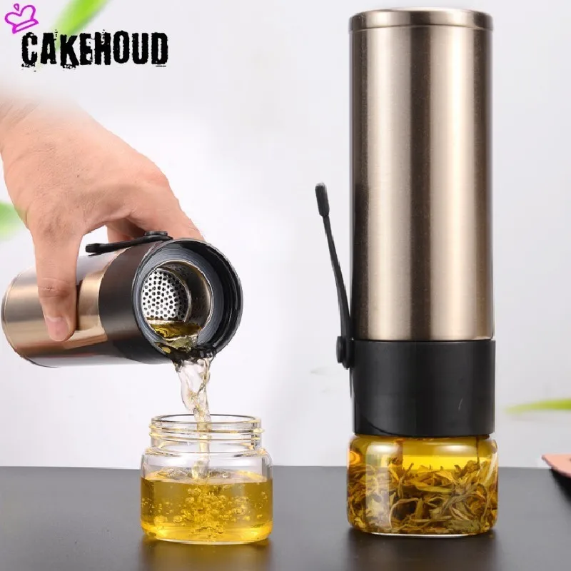 Вакуумный Термос пять цветов питьевая чашка кунг фу с фильтром для чая дома и