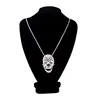 Hollow CZ Skull Necklace 2