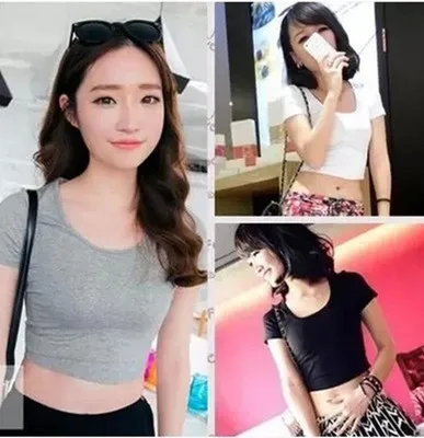 

Women's Short Sleeve T-shirt Tight Short Top
