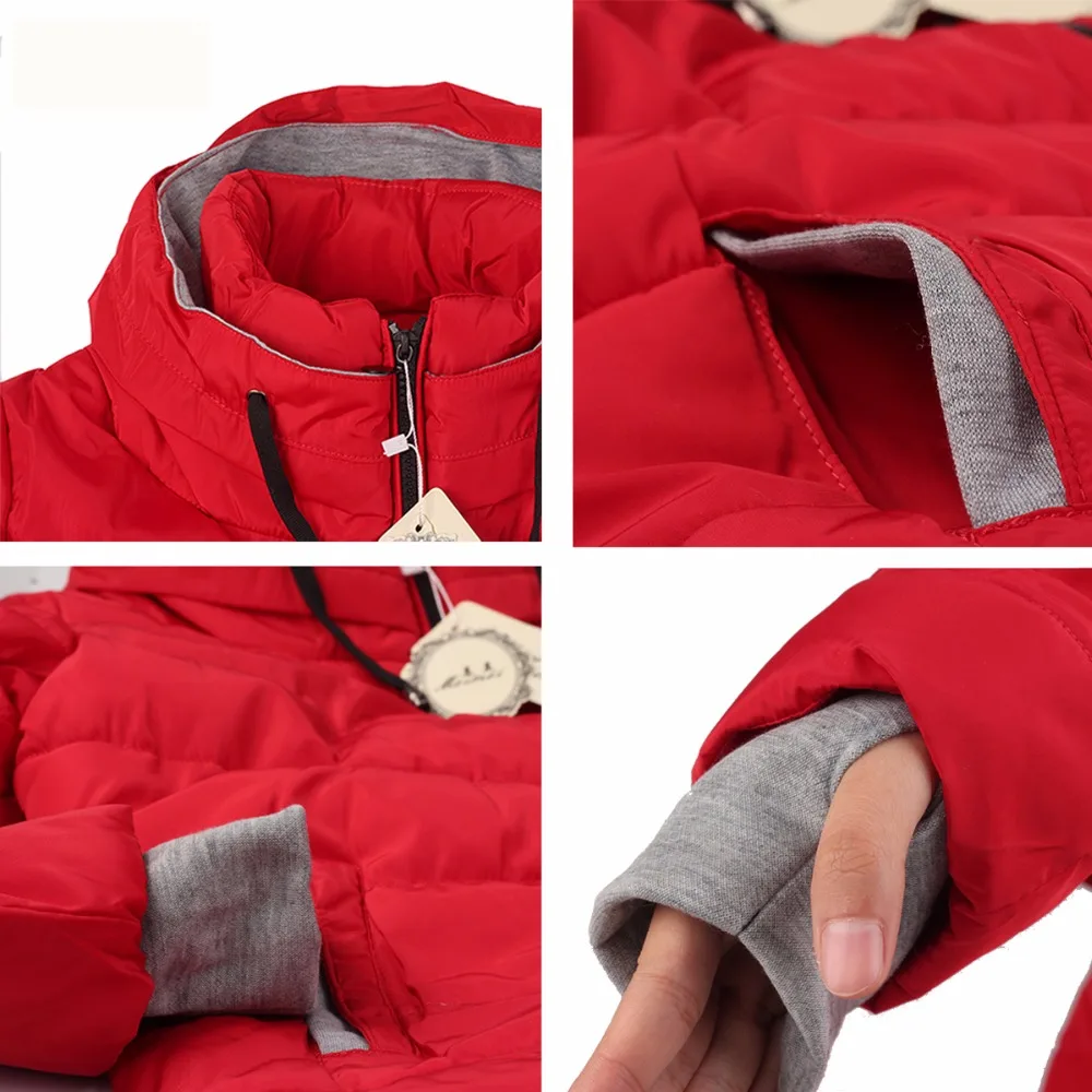 2018 женские классические вниз верхняя одежда куртка плюс размер пальто тонкий