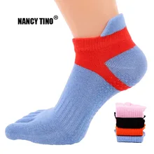 NANCY TINO/женские носки для йоги, быстросохнущие нескользящие носки с пятью пальцами, нескользящие носки с 5 носками, балетная одежда для фитнеса, хлопковые носки