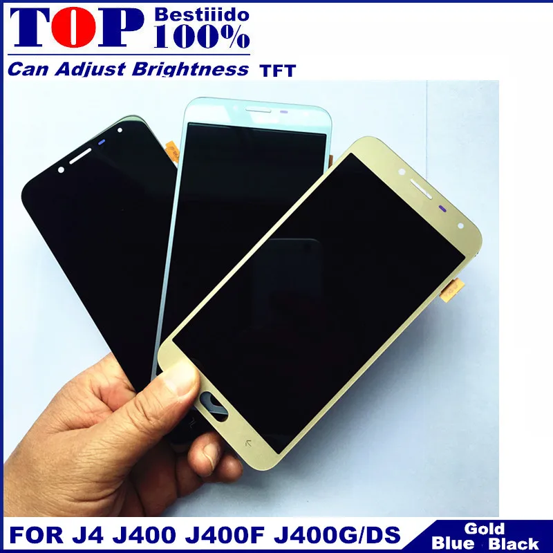 Протестированный ЖК-дисплей для samsung Galaxy J4 J400 J400F J400F/DS J400G/DS lcd s дисплей кодирующий преобразователь сенсорного экрана в сборе