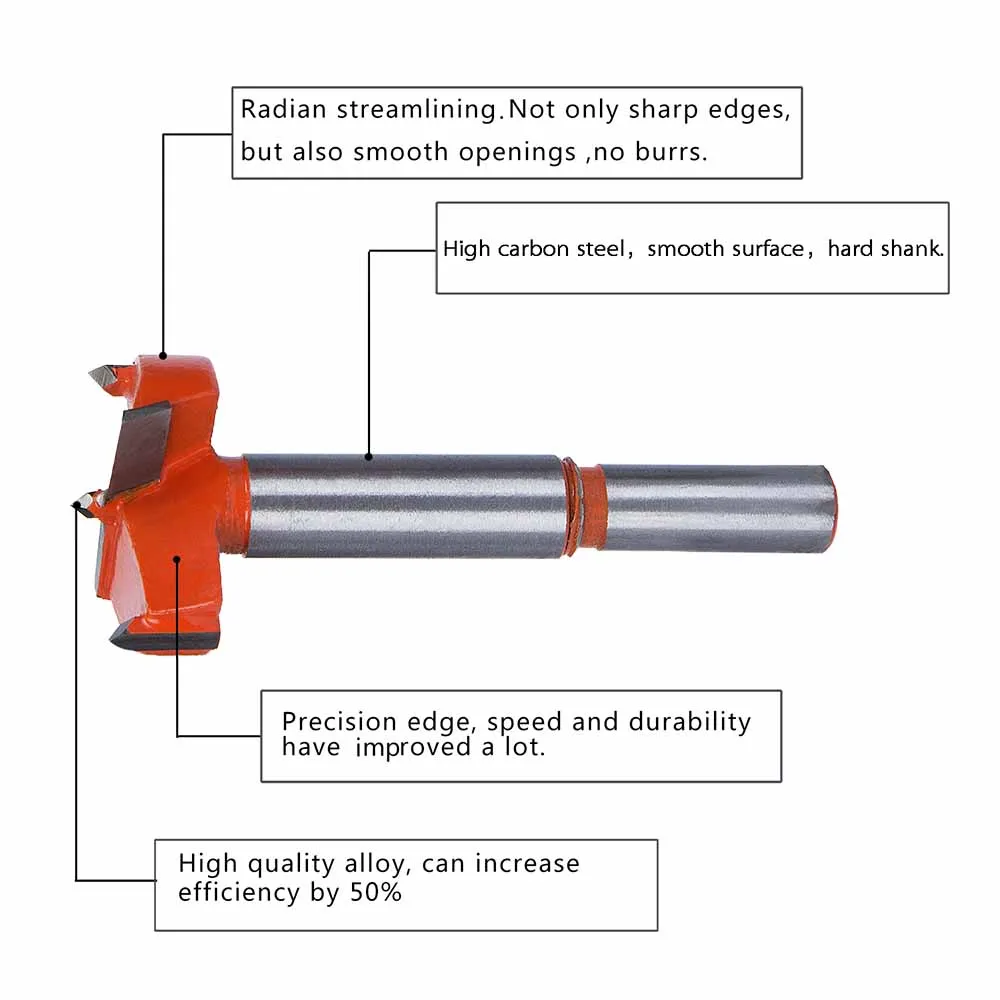 5pcs Forstner Auger Drill Bits 35mm/40mm/45mm/50mm/60mm Woodworking Hole Saw Wood Cutter Carbide Wood Cutter Tool Set 5pcs Forstner Auger Drill Bits 35mm/40mm/45mm/50mm/60mm Woodworking Hole Saw Wood Cutter Carbide Wood Cutter Tool Set
