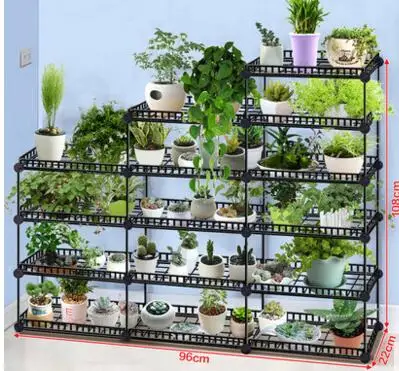 Iron art multi-meat rack... Floor mounted racks. The living room is collecting shelves