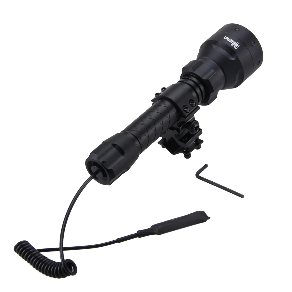 Охотничий фонарь 850 нм инфракрасный дальнего действия + крепление для винтовки 25