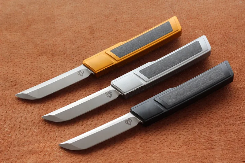 Высокое качество VESPA D2 лезвие рыхлитель нож, Ручка: 7075 алюминий+ CF, выживания на открытом воздухе EDC Охота тактический инструмент ужин кухонный нож