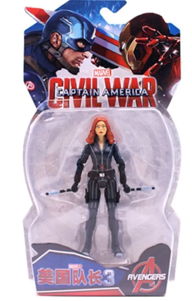 Новый Marvel легенды Мстители гражданская война Черная Вдова ПВХ фигурку