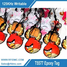 RFID Epoxy Card Writable Rewrite 125KHZ T5577 Tag Proximity Access Tag for door lock