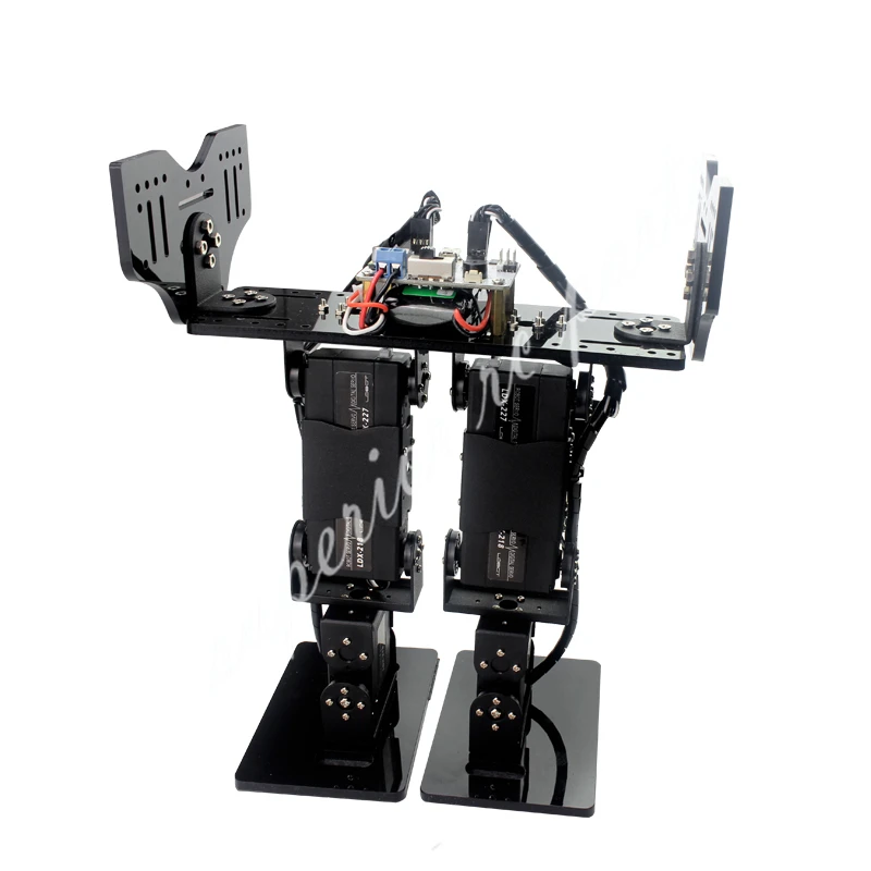DIY 6 DOF Biped Walking Humanoid Robot Servo Bracket Mechanical Arm Gaming Educational