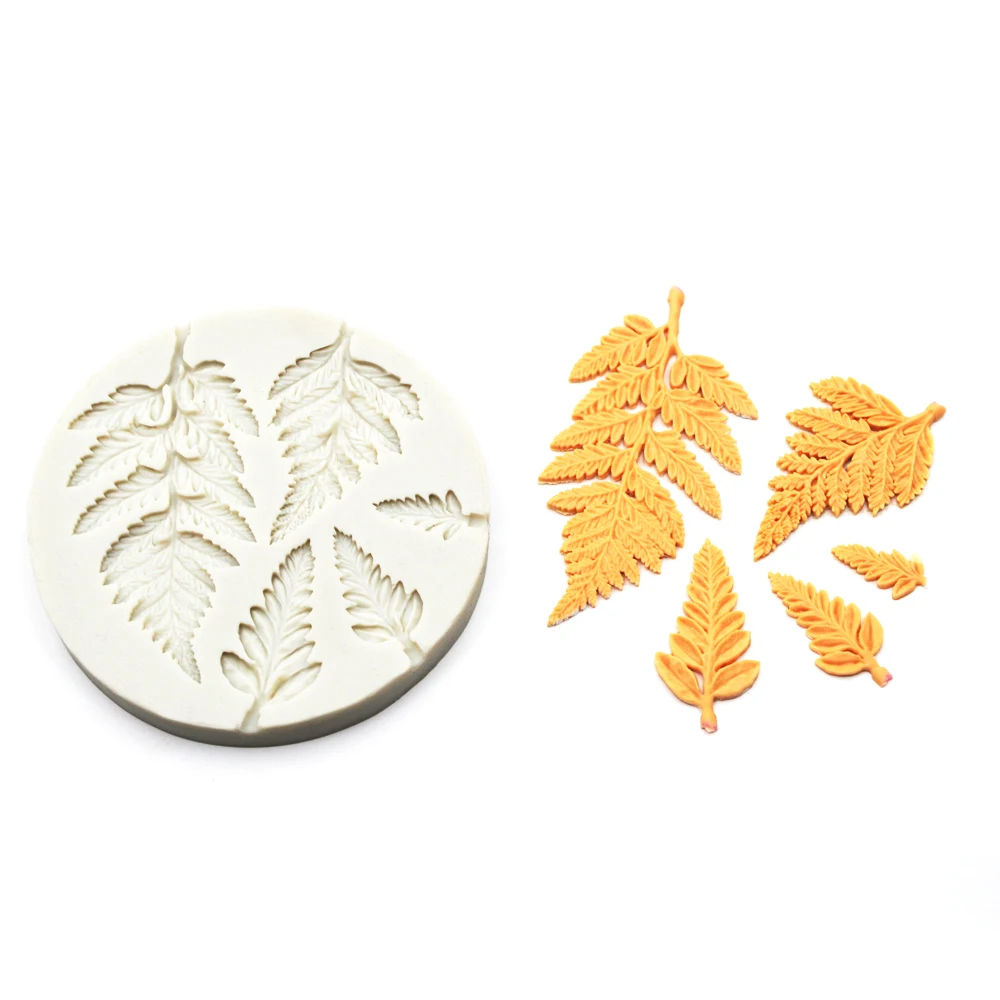 Food Grade Leaf Silicone Cake Decoration Tools DIY Baking Fondant Decorating Mold | Дом и сад