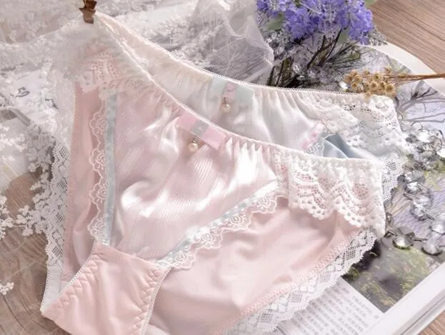 Prissy Sissy Fairy Pearls Bow Panties