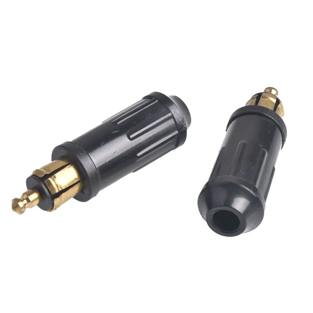 1PCS 12V 24V Motorcycle Cigarette Lighter EU Plug Refit Accessory
