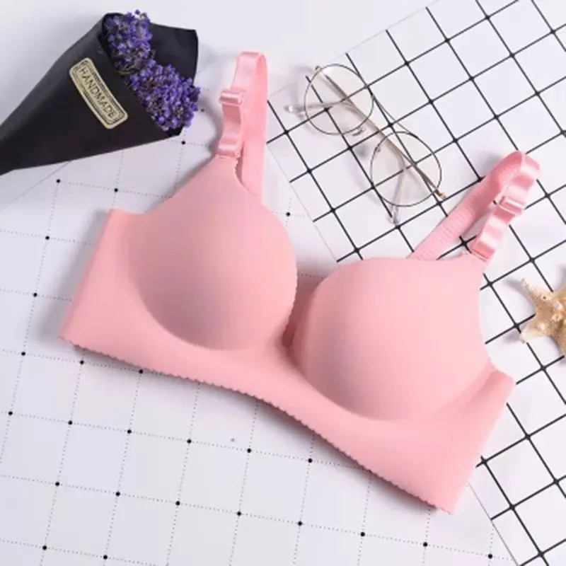 

2019 Sexy Deep U Cup Bras Women Push Up Lingerie Seamless Bra Wire Free Bralette