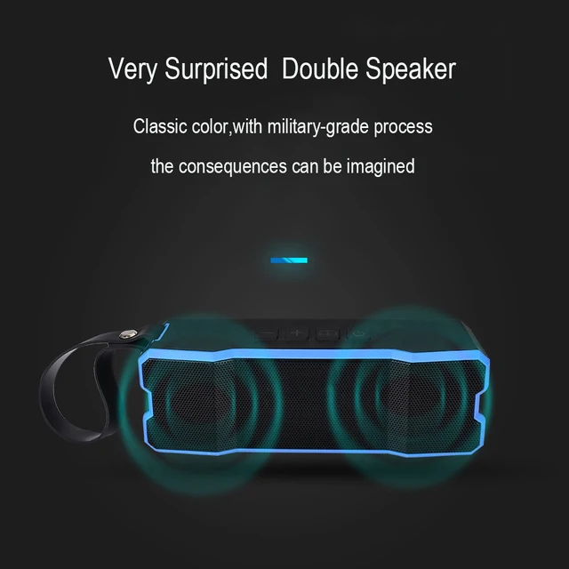 Allvcover Waterproof Bluetooth Speaker Wireless Super Bass Subwoofer Outdoor Sport Sound Box 10W HIFI Portable Soundbar Speaker