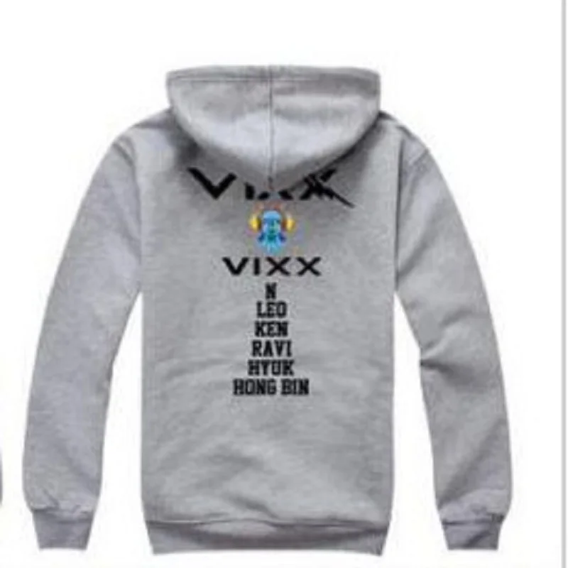 Kpop VIXX Cap Hoodie Sweater Unisex Sweatershirt Pullover Fashion Leo Ravi Ken 