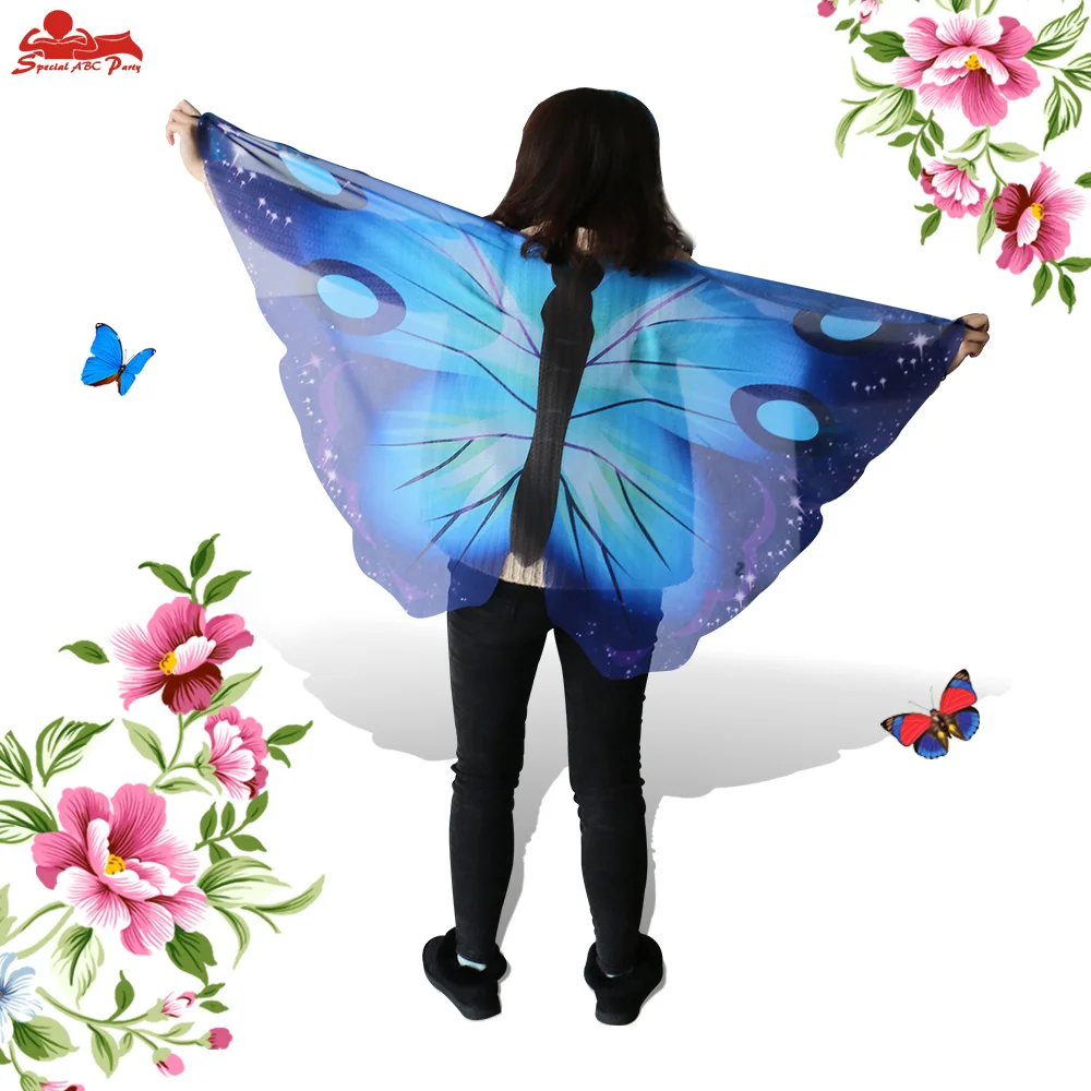 

SPECIAL Kids Butterfly Costumes For Boys Kids Dance Show Flying Fairy Wing Toys Super Costume Animal Blue Carnival Costumes