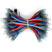 DC5V 12 мм SH1908 доступный rgb-светодиод Smart Pixel светильники Node(как DMX, такая же Функция как dmx); водонепроницаемый IP68 Номинальный