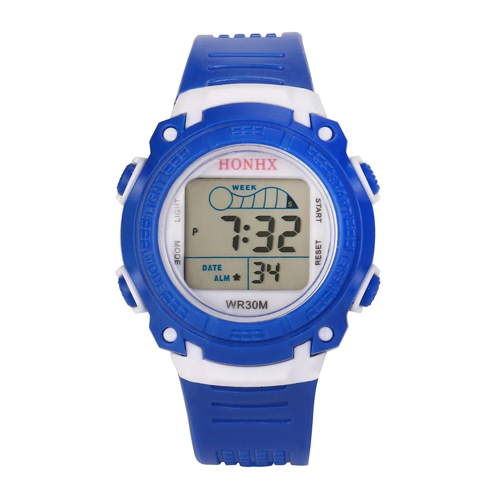 

2018 Hot Sale Digital Watch Men HONHX Fashion Outdoor Multifunction Waterproof Child/Boy's/Girl's Sports Electronic kol saati