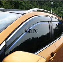 Подходит для- NISSAN QASHQAI боковое окно дождевые дефлекторы защита козырек всепогодные щитки Автомобильная шторка погодные щитки аксессуары