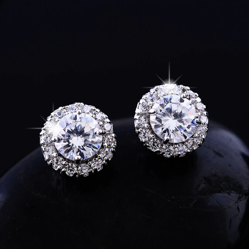 Best Stud Earrings References New Fashion Crown Stud Earrings Flower Jewelry Best Gift For