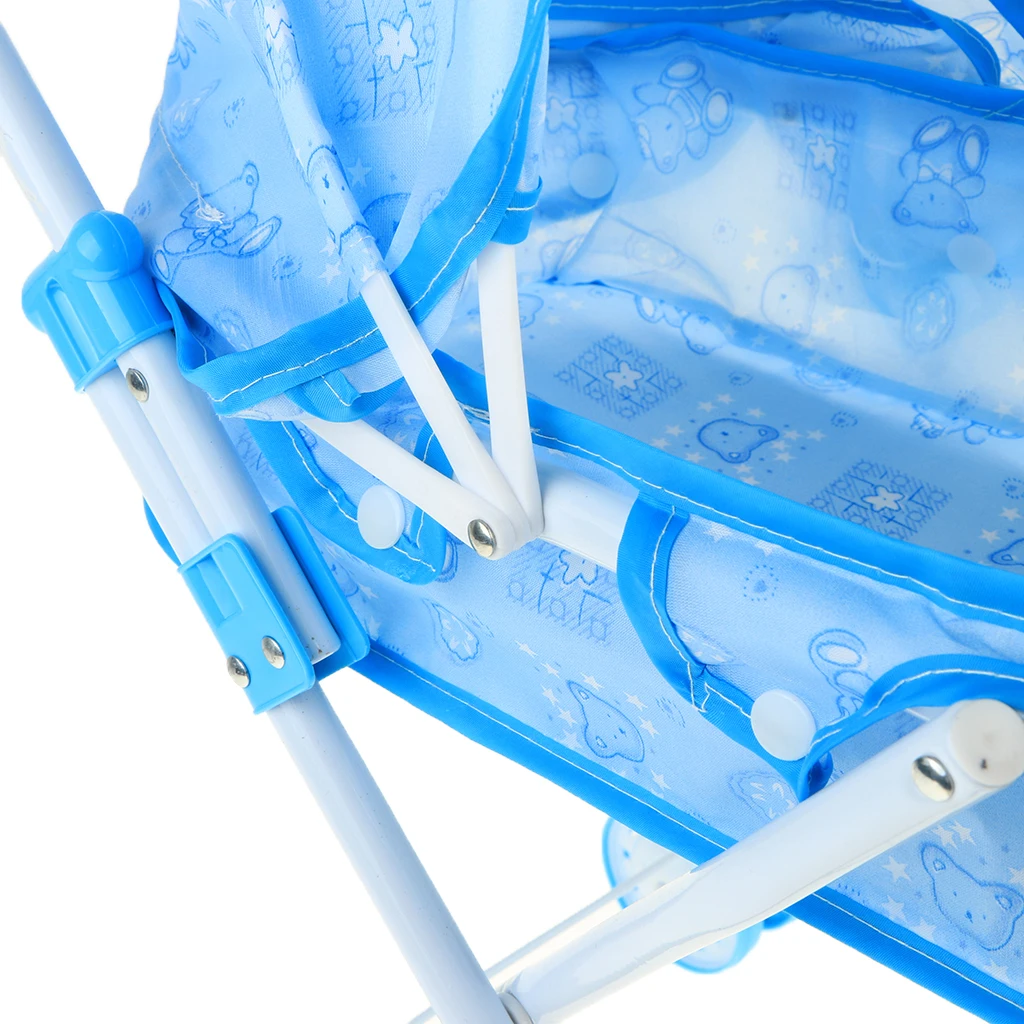 Kids Baby Outdoor Foldable Baby Push Cart Pushchair Stroller Pretend Play Toys Role Playing Game Activity Pretend Play Toys