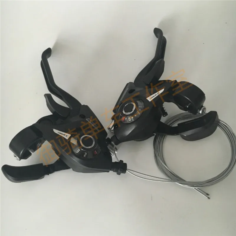 Set MTB Bicycle Bike 21//24 Speed Shift Shifter Lever Set Shimano System Cycling