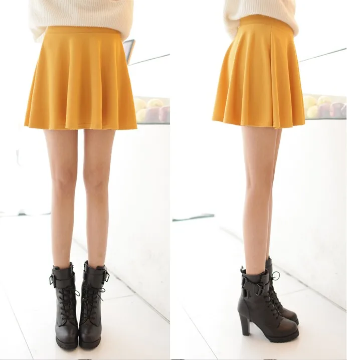 Sophie Sweety summer American School Style elegant half Pleated mini Skirts high waist Korean Solid Color Female Lolita Pleated Skirts