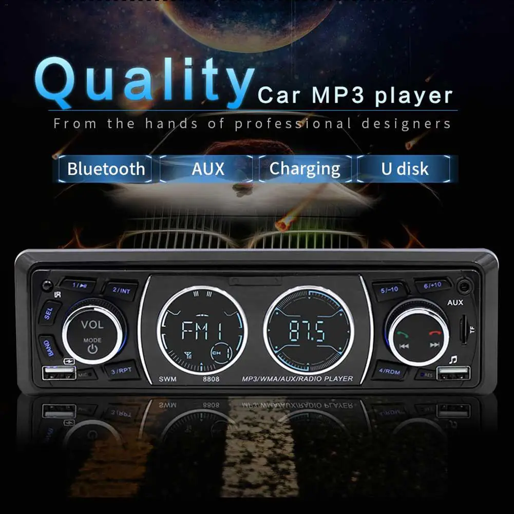 New Car With Charging MP3 Player Car Bluetooth Hands-Free Calling U Disk FM Radio Card Player