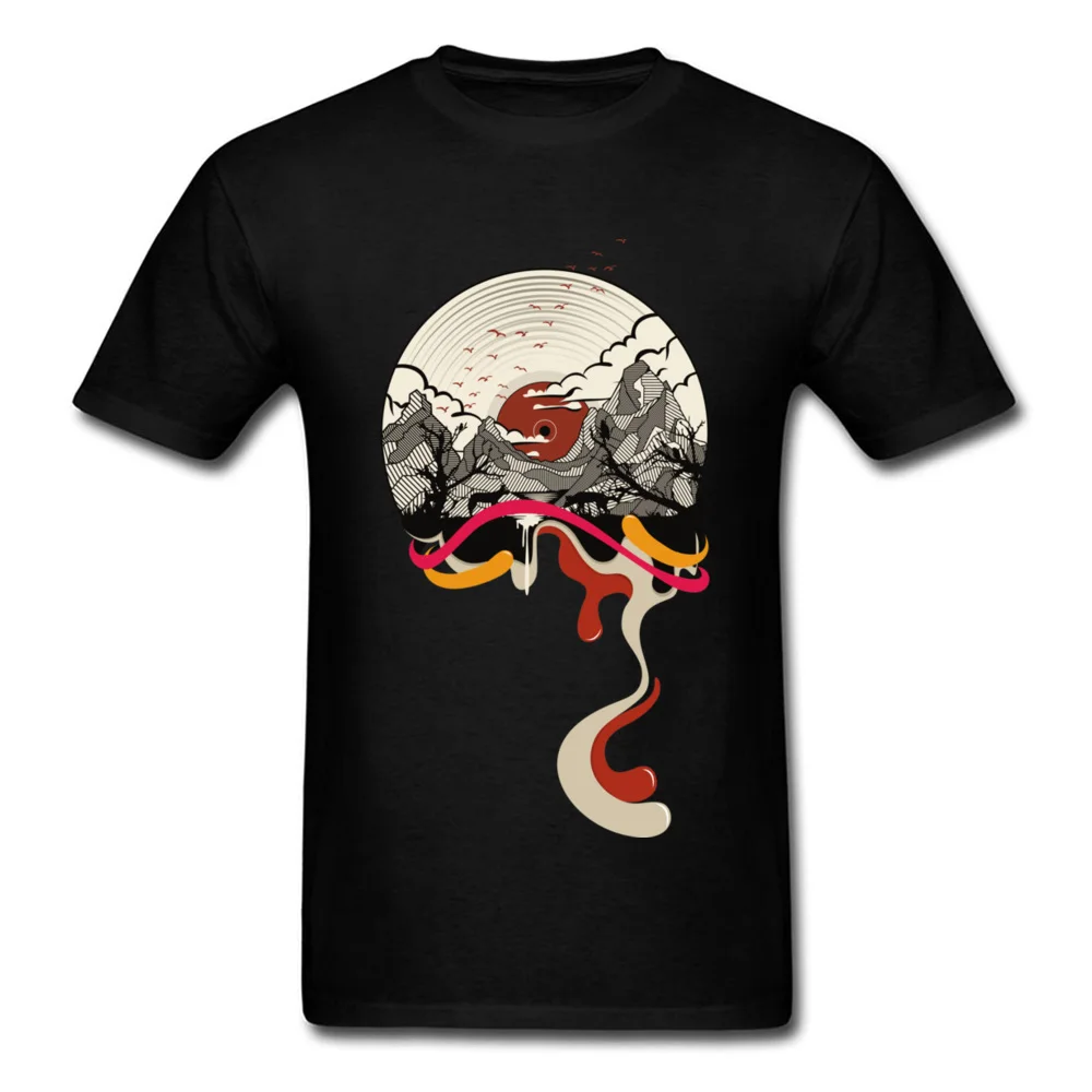 

Landscape Vinyl Record Tshirt Retro Men's New Zealand Brand New Peaky Blinder Spring Print Tops & Tees Novelty T-Shirt