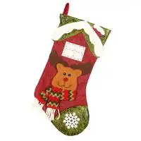 Рождественские чулки; носки Санта-Клауса; подарок для детей; сумка для конфет; Рождественское украшение для дома; Новогоднее украшение на елку - Цвет: 10
